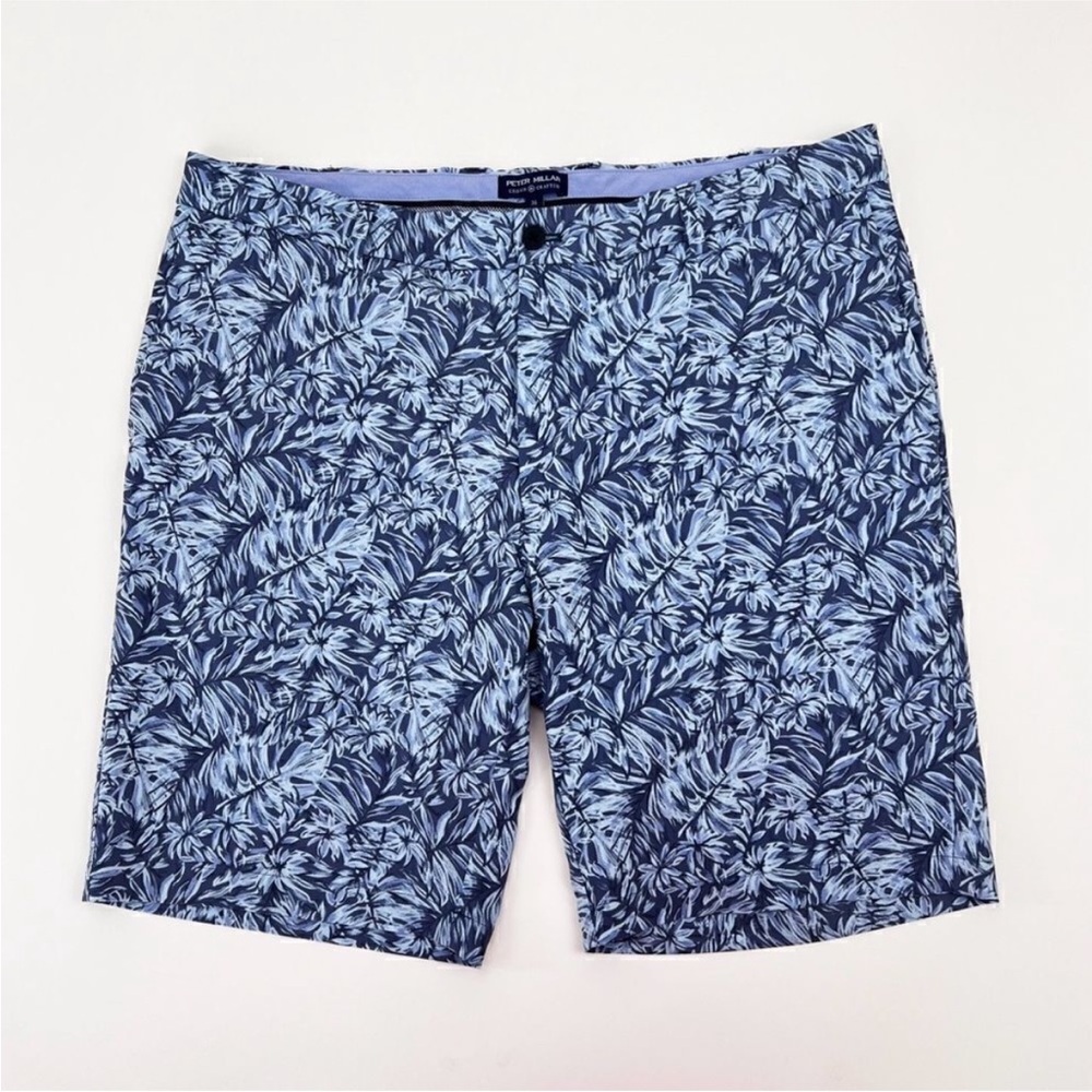 Peter Miller Blue Leaf Print Shorts Men’s size 42